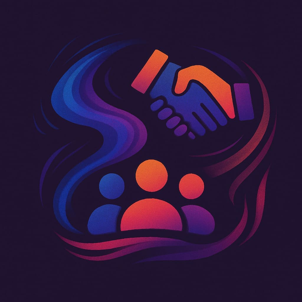 Logo de asociación emprendedora